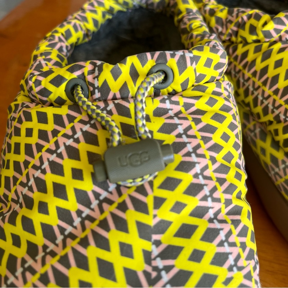 UGG Yellow Geometric Patterned Shoes